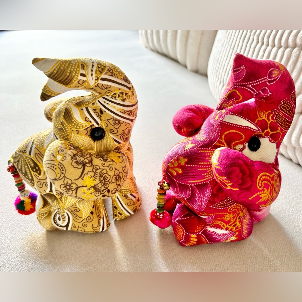Beautiful upholstery elephant decor 🐘